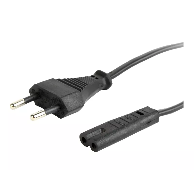 GEMBIRD Cablexpert PC-184-VDE Cable de alimentación, C7, certificado VDE, Negro, 1,8 m
