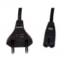 GEMBIRD Cablexpert PC-184-VDE Cable de alimentación, C7, certificado VDE, Negro, 1,8 m