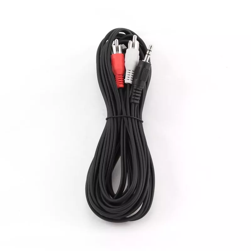Gembird CCA-458-5M Cable de audio 3,5mm jack a 2x RCA macho-macho 5m