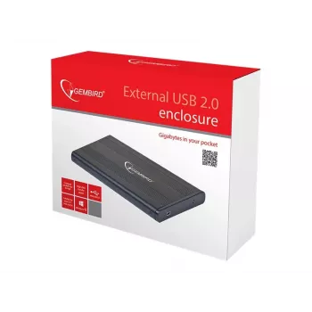 Gembird EE2-U2S-5 Carcasa externa USB 2.0 para HDD/SSD SATA de 2,5