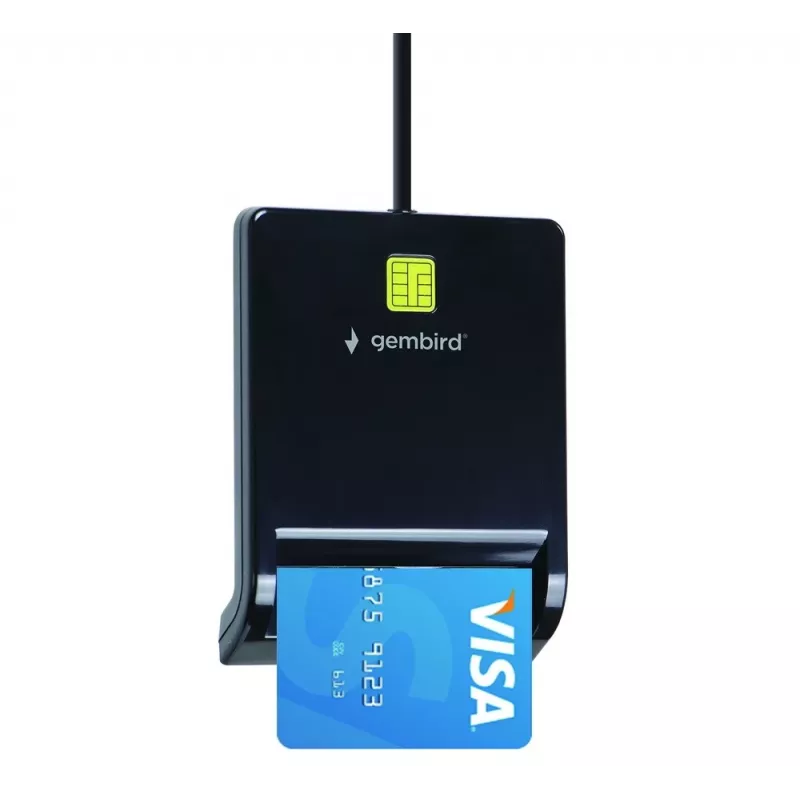 Gembird FD2-SCR Lector universal de tarjetas inteligentes USB, Negro