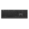 Gembird KB-MCH-06-CYRL teclado multimedia delgado con cable con adaptador Type-C, distribución cirílica, negro