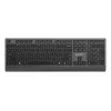 Gembird KB-MCH-06 Teclado multimedia slim con cable con adaptador Type-C, distribución US, negro