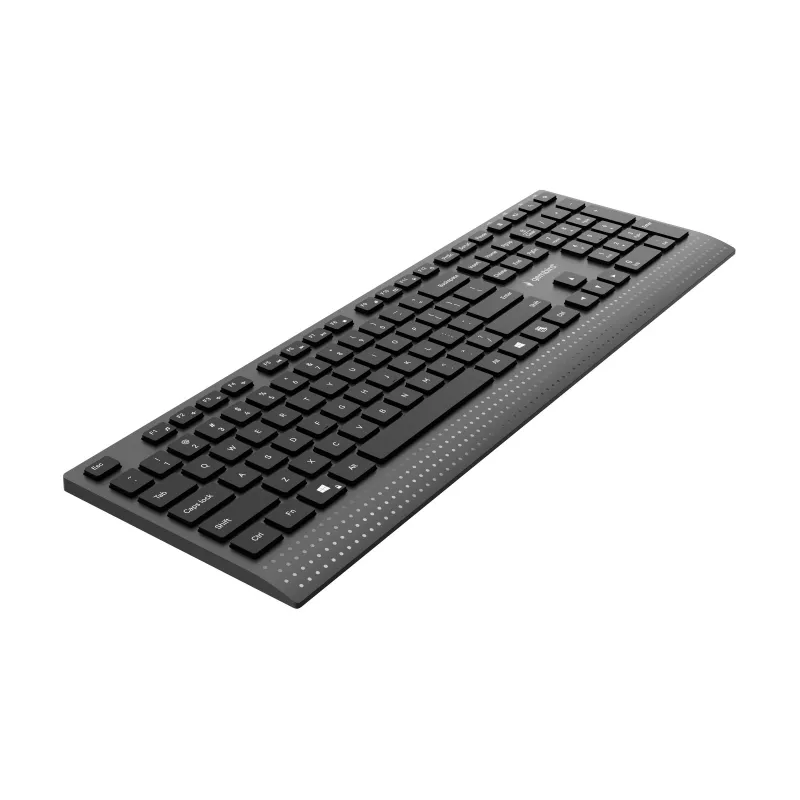 Gembird KB-MCH-06 Teclado multimedia slim con cable con adaptador Type-C, distribución US, negro