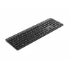 Teclado inalámbrico fino de doble modo Gembird KB-WPS-03-CYRL (2.4G + BT), distribución rusa/cirílica, negro