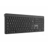 Teclado inalámbrico fino de doble modo Gembird KB-WPS-03-CYRL (2.4G + BT), distribución rusa/cirílica, negro