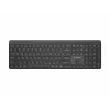 Teclado inalámbrico fino de doble modo Gembird KB-WPS-03-CYRL (2.4G + BT), distribución rusa/cirílica, negro
