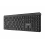 Teclado inalámbrico fino de doble modo Gembird KB-WPS-03-CYRL (2.4G + BT), distribución rusa/cirílica, negro