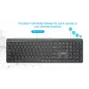 Gembird KB-WPS-03 Dual-Mode Pro-Business Slim Teclado inalámbrico, 2.4G + Bluetooth, distribución US, Negro