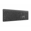 Gembird KB-WPS-03 Dual-Mode Pro-Business Slim Teclado inalámbrico, 2.4G + Bluetooth, distribución US, Negro