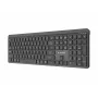 Gembird KB-WPS-03 Dual-Mode Pro-Business Slim Teclado inalámbrico, 2.4G + Bluetooth, distribución US, Negro