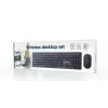 GEMBIRD KBS-WCH-04-RU Conjunto inalámbrico de teclado y ratón, distribución rusa, negro