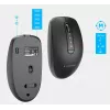 Gembird KBS-WPS-02 kit de teclado y ratón inalámbricos delgados de modo dual, 2,4 GHz + Bluetooth, distribución US, negro