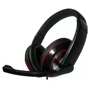 Gembird MHS-001 Auriculares estéreo con control de volumen, con cable, over-ear, Negros