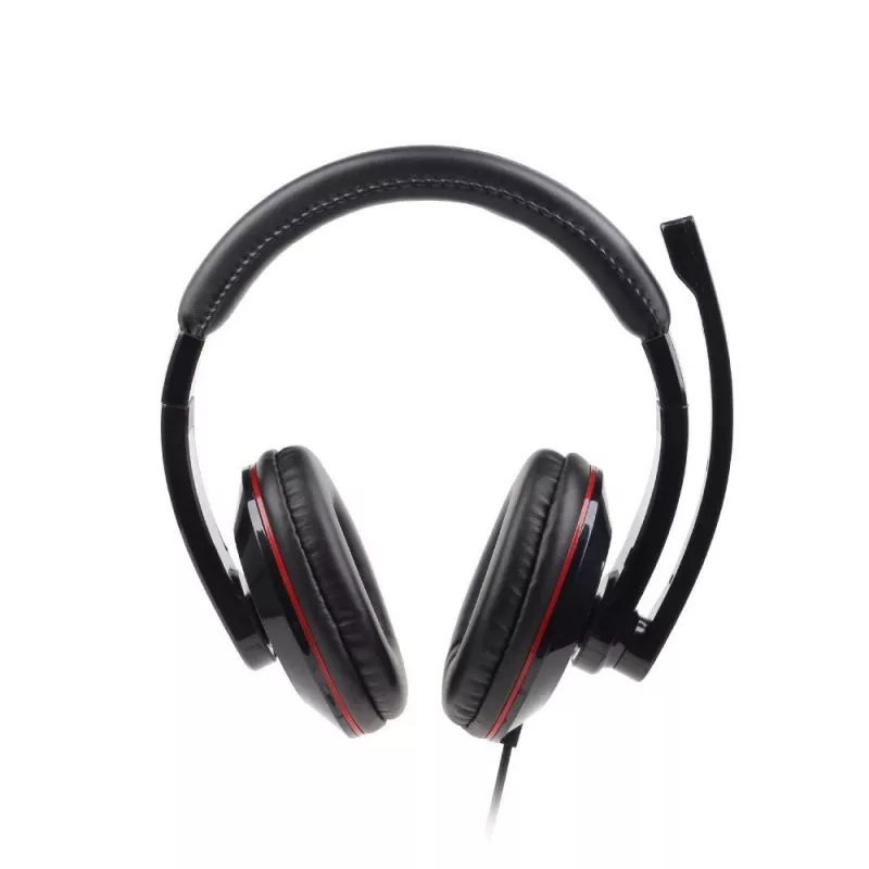 Gembird MHS-001 Auriculares estéreo con control de volumen, con cable, over-ear, Negros