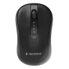 Gembird MUSW2-4B-01 Ratón inalámbrico de doble modo (2,4 GHz + Bluetooth 5.0) con sensor óptico de 1600 DPI, 4 botones, ambidiestro, negro