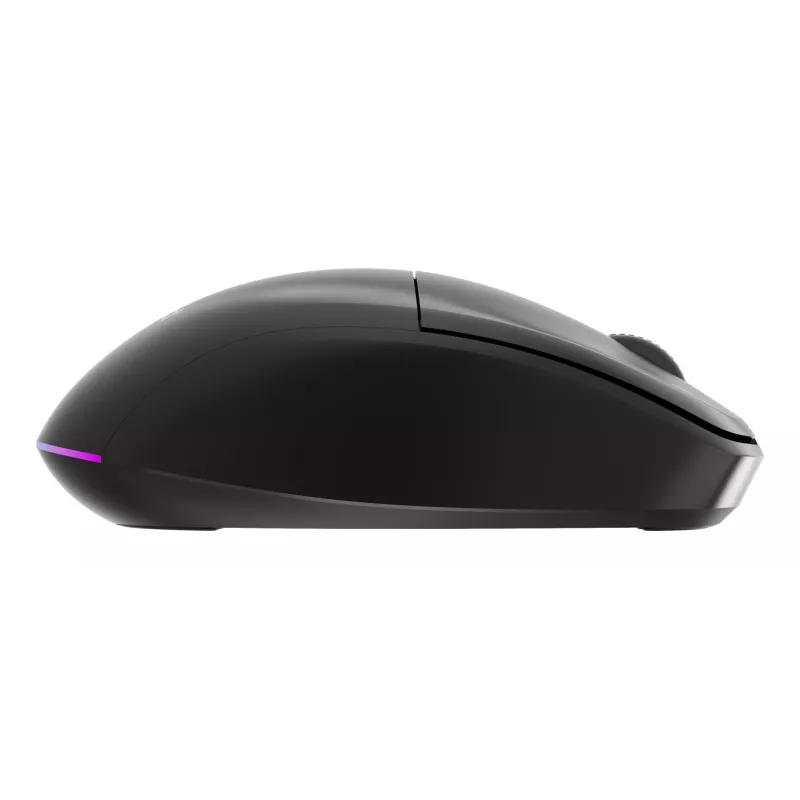 Gembird MUSW2-6B-01 Ratón inalámbrico de doble modo, 2,4 GHz + Bluetooth 5.0, 1600 DPI, 6 botones, Negro