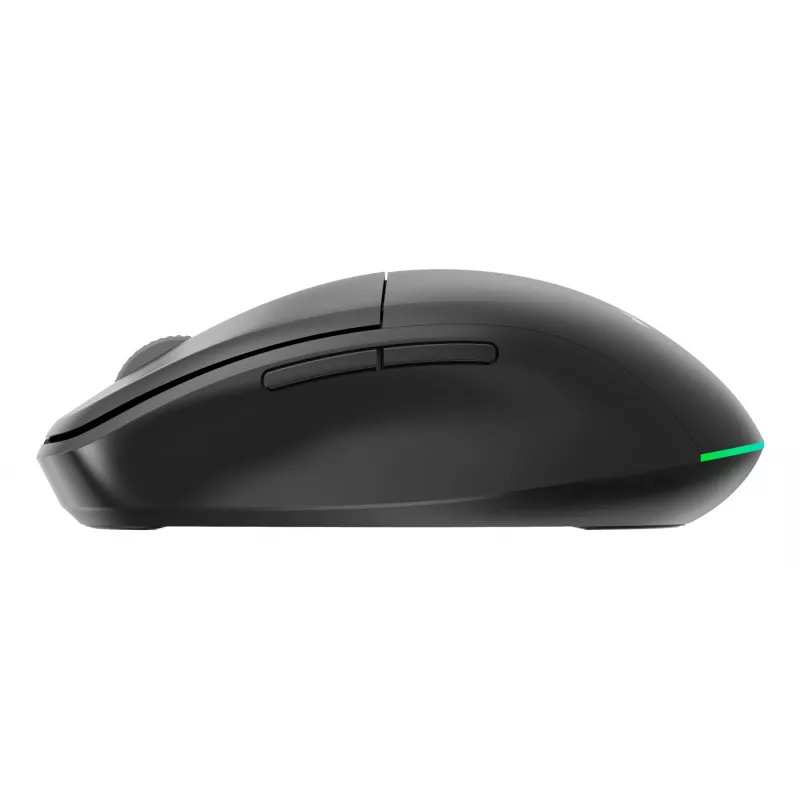 Gembird MUSW2-6B-01 Ratón inalámbrico de doble modo, 2,4 GHz + Bluetooth 5.0, 1600 DPI, 6 botones, Negro