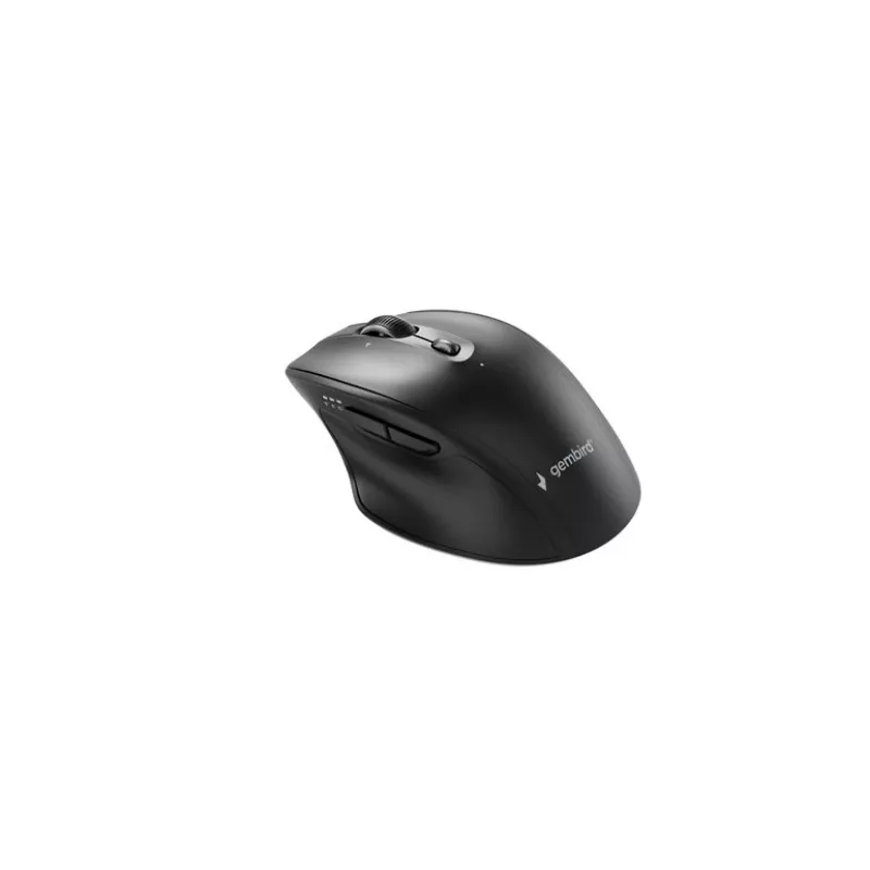 Gembird MUSW2-6B-02 ratón inalámbrico dual (2.4G + BT), 2400 DPI, 6 botones, negro