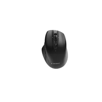 Gembird MUSW2-6B-02 ratón inalámbrico dual (2.4G + BT), 2400 DPI, 6 botones, negro