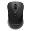 Gembird MUSW2-7B-01 Ratón inalámbrico de doble modo (2.4G + Bluetooth), 1600 DPI, 7 botones, negro