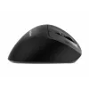 Gembird MUSW3-9B-01 ratón ergonómico inalámbrico triple modo (2,4 GHz + Bluetooth + USB-C), 2400 DPI, 9 botones, negro