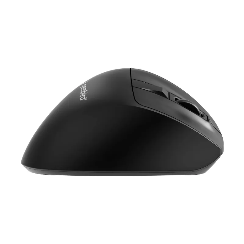 Gembird MUSW3-9B-01 ratón ergonómico inalámbrico triple modo (2,4 GHz + Bluetooth + USB-C), 2400 DPI, 9 botones, negro