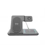 Gembird TA-WPC31A-01-BK Soporte de carga inalámbrico plegable 3 en 1, 15W, Apple Watch, Negro