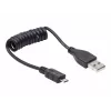 Gembird Cable USB 2.0 USB-A a Micro-USB-B 0,6m Negro en Espiral