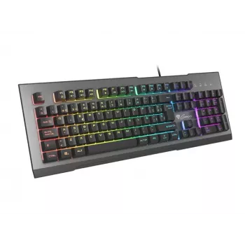 Teclado gaming GENESIS Rhod 500 RGB - membrana, QWERTY español, negro/gris