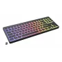 GENESIS Thor 430 TKL teclado gaming mecánico inalámbrico, interruptores Outemu Red, iluminación RGB, triple modo (USB-C/2.4GHz/Bluetooth), QWERTY inglés US, negro