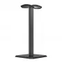 GEQUDIO GH-40 soporte universal para auriculares - montaje con abrazadera bajo el escritorio, giratorio 360°, negro