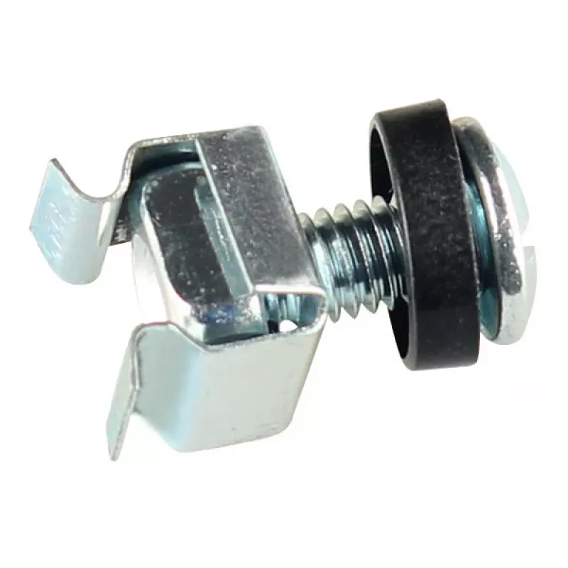 GETFORT set de montaje en rack de 20 piezas con tornillos M6, tuercas jaula y arandelas
