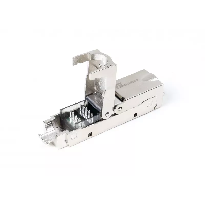 GETFORT 58460 módulo keystone RJ45 Cat.6A blindado sin herramientas