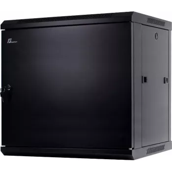 GETFORT CALI 12U Armario rack de pared de 19 inch 600x450 mm puerta de acero negra