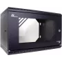 GETFORT ECO v3 Armario de pared de 19 pulgadas 6U con puerta de cristal de seguridad, 520x450 mm, Negro