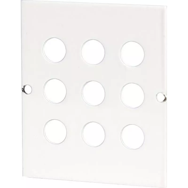 GETFORT GF-S9F Placa de montaje para 9 conectores F, para armarios multimedia
