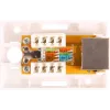 GETFORT GF-1G5EFTP módulo RJ45 de superficie blindado Cat.5e, blanco
