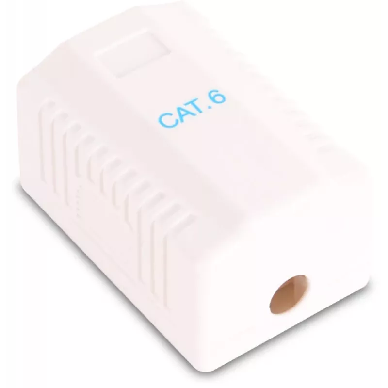 GETFORT GF-1G6FTP Toma RJ45 de superficie apantallada Cat.6, 1 puerto, blanca
