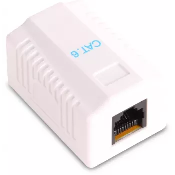 GETFORT GF-1G6FTP Toma RJ45 de superficie apantallada Cat.6, 1 puerto, blanca