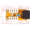 GETFORT GF-1G6UTP Toma de red RJ45 Cat.6 UTP de superficie, Blanco