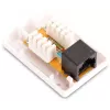 GETFORT GF-1G6UTP Toma de red RJ45 Cat.6 UTP de superficie, Blanco