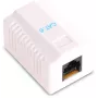 GETFORT GF-1G6UTP Toma de red RJ45 Cat.6 UTP de superficie, Blanco