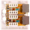 GETFORT GF-2G5EFTP toma RJ45 aparente blindada, 2 puertos, Cat.5e, blanca