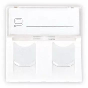 GETFORT GF-2MOD-2G módulo de red Mosaic 2 puertos RJ45 Cat.5e, 45x45mm, blanco