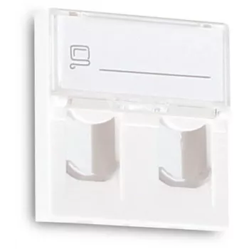 GETFORT GF-2MOD-2G módulo de red Mosaic 2 puertos RJ45 Cat.5e, 45x45mm, blanco