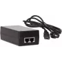 GETFORT GF-48D1000 Adaptador inyector PoE pasivo 48W, 100-240V AC a 48V DC, 10/100 Mbps, 2x RJ45, compatible con IEEE 802.3af/at