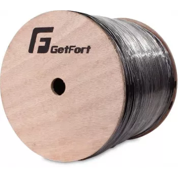 GETFORT GF-DAC-2J Cable de fibra óptica para enterramiento directo en exterior 1m, 2 fibras, monomodo OS2, cubierta de PE resistente a los rayos UV, protección contra roedores