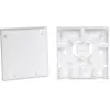 GETFORT GF-FO2P roseta de fibra óptica FTTH con adaptadores SC/APC y LC/APC, caja de pared 2 puertos, monomodo, blanca