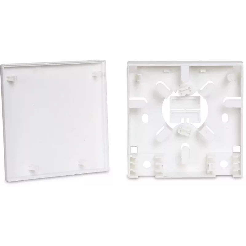 GETFORT GF-FO2P roseta de fibra óptica FTTH con adaptadores SC/APC y LC/APC, caja de pared 2 puertos, monomodo, blanca